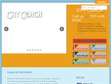 Tablet Screenshot of citycoach.com